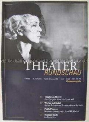 Kultur-Zeitschrift "Theater-Rundschau" u.a. über eine Picasso-Ausstellung in Köln