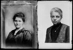 2 Landtagsabgeordnete (Frauen): 1) unbekannt; 2) Siebert, Clara, Zentrum