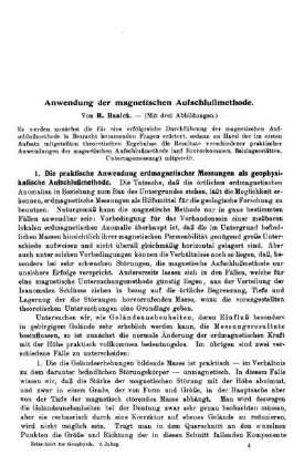Anwendung der magnetischen Aufschlußmethode