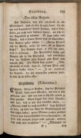 Erziehung. (Education.) - Frauenzimmer.(Femmes.)