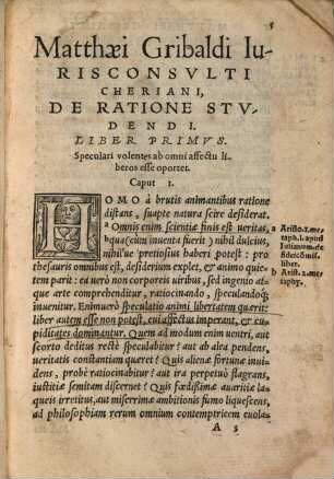 De methodo ac ratione studendi : libri tres