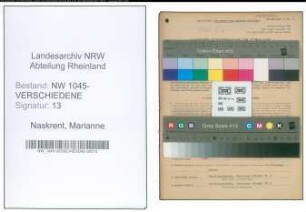 Entnazifizierung Marianne Naskrent , geb. 12.08.1897 ()