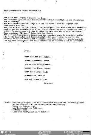Nachtgebete zum Selbstverständnis
