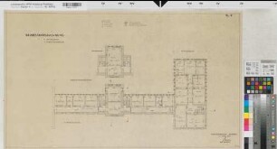 Arnsberg, Amtsgericht und Gerichtsgefängnis, 2. Obergeschoss, Grundriss, Baubestandszeichnung