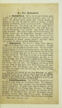 A. Der Heimatort