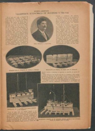 Transporte económico de maderas y frutas : Inventos argentinos