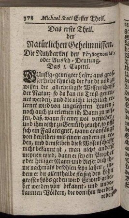 Das erste Theil der Natürlichen Geheimnissen.