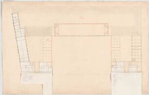 Fischer, Carl von; München; Marstall und Pagerie - 2. Variante - Marstall (Grundriss)