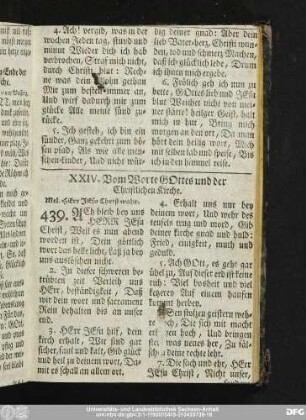 XXIV. Vom Worte Gottes und der Christlichen Kirche.