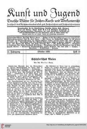 N.F. 10.1930: Schöpferisches Malen