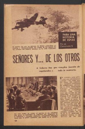 Señores y ... de los otros : Para una historia de espías