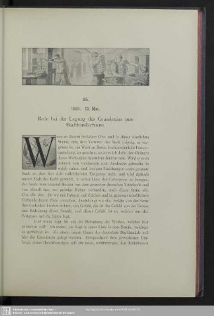 35. 1886. 23. Mai. Rede bei der Legung des Grundsteins zum Buchhändlerhause