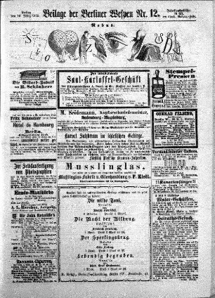 Beilage der Berliner Wespen Nr. 12