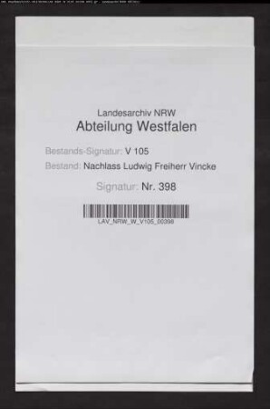 1 Brief von von Plettenberg-Mietingen