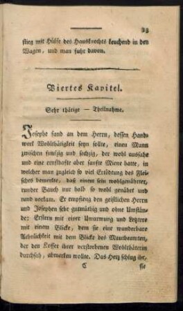Viertes Kapitel. Sehr thätige - Theilnahme.