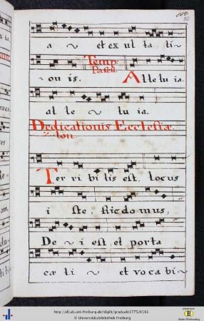 Dedicationis Ecclesiae und Missa Votiva B. M. V.