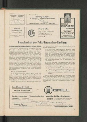 Gemeinschaft der Fritz-Schumacher-Siedlung