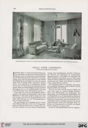 "Villa" oder "Landhaus"