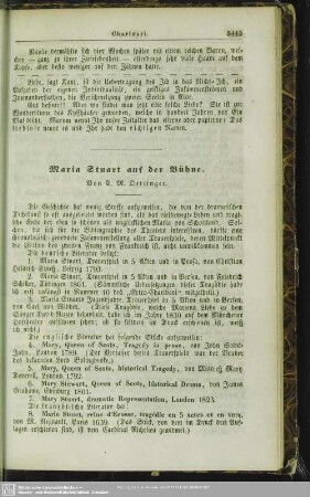Maria Stuart auf der Bühne