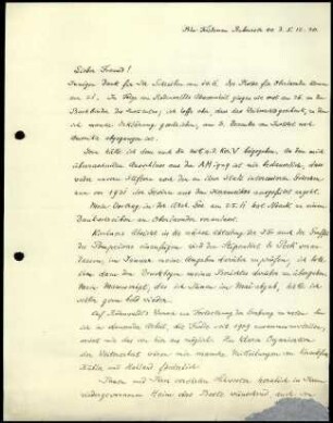 A. Brueckner an G. Karo