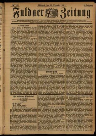 Ausgabe vom Mittwoch, den 23. Dezember 1891.