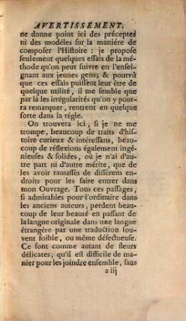 De La Maniere D'Enseigner Et D'Etudier Les Belles-Lettres, Par raport à l'esprit & au coeur, 3. De L'Histoire