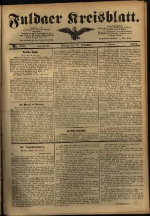 Ausgabe vom Freitag, den 20. Dezember 1907.