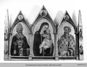 Triptychon mit der Madonna und den Heiligen Clemens und Bartholomäus