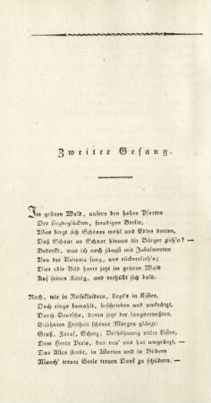 Zweiter Gesang