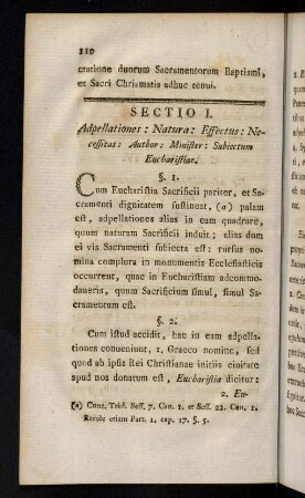 110-122, Sectio I.