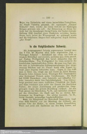 In die Voigtländische Schweiz