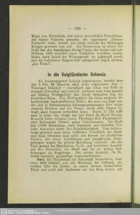 In die Voigtländische Schweiz