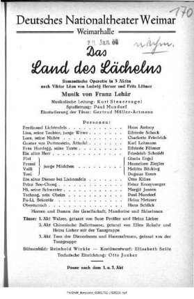 Das Land des Lächelns