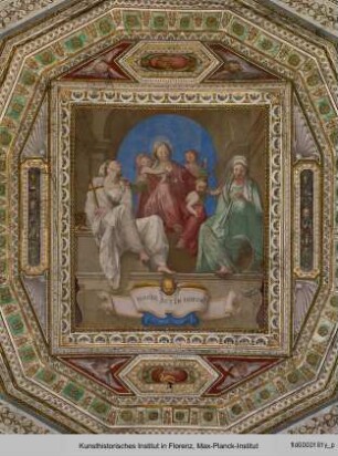 Freskenzyklus : Glaube, Liebe, Hoffnung mit Darstellungen des Paulus, Moses, des Mildtätigen und des Armen