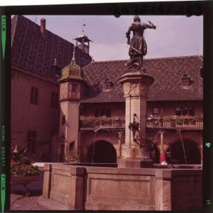 Das Kaufhaus mit Brunnen in Colmar