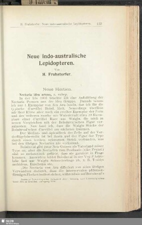 Neue indo-australische Lepidopteren