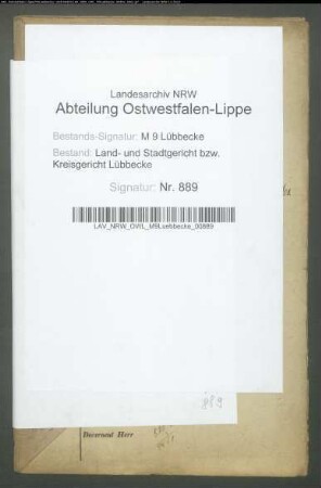 Erblasser: Meyer, Christian Wilhelm: