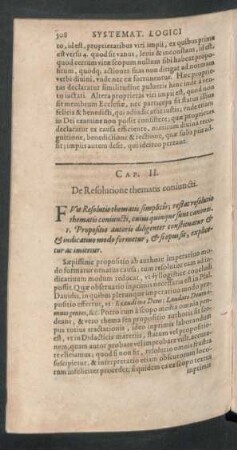 Cap. II De Resolutione thematis coniuncti