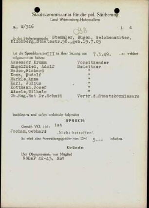 Stemmler, Eugen