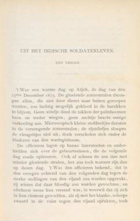 Uit het indische soldatenleven