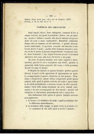 Famiglia Dei Cheyletini.