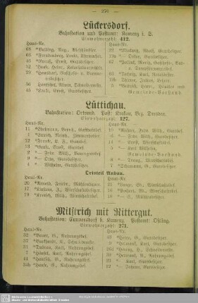 Milstrich mit Rittergut