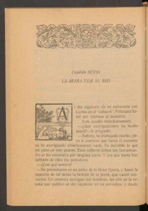 Capítulo XCVIII - La araña teje su red