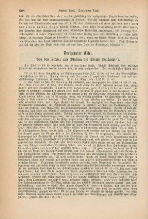 Dreizehnter Titel. Von den Rechten und Pflichten des Staats überhaupt