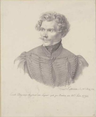 Bildnis Leyser, Ernst Polycarp von (1792-), Rittmeister, Maler