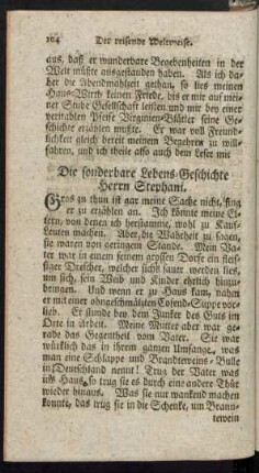 Die sonderbare Lebens-Geschichte Herrn Stephani.