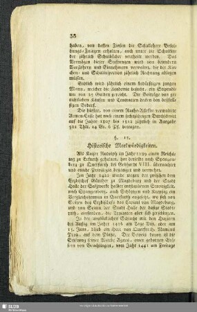 §. 12. Historische Merkwürdigkeiten