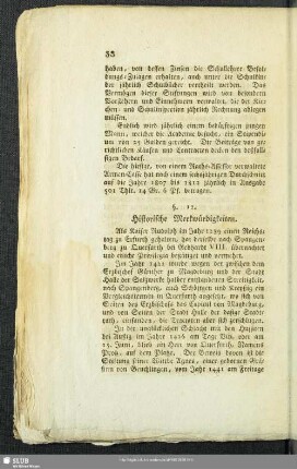 §. 12. Historische Merkwürdigkeiten