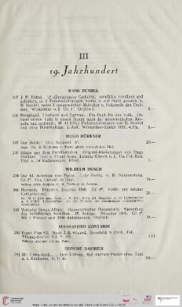 III 19. Jahrhundert (Nr. 235 - 388)
