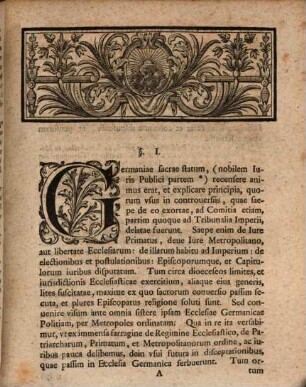 Dissertatio iuris ecclesiastici publici de Primatibus, Metropolitanis et reliquis Episcopis Ecclesiae Germanicae